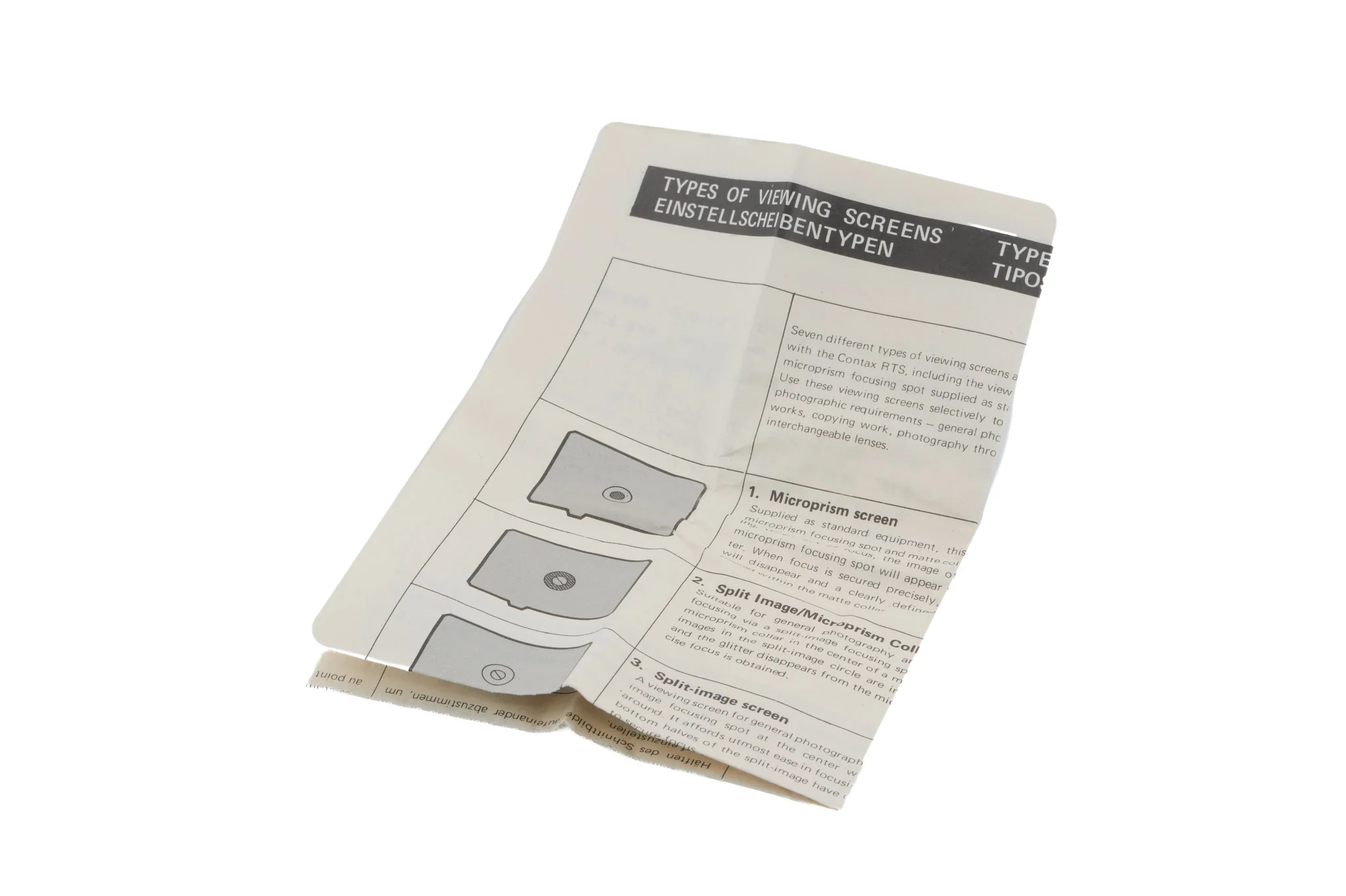 Contax Split-Image Focusing Screen - Image 3