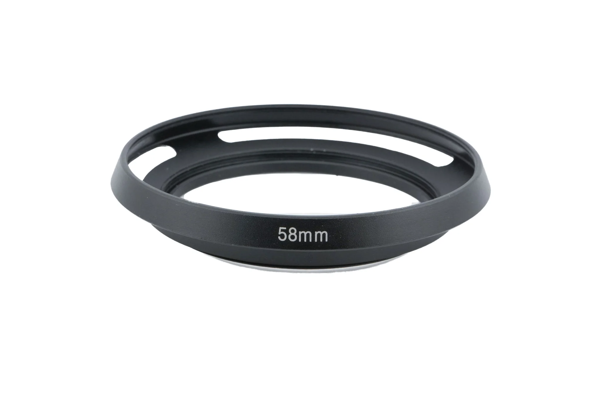 Generic 58mm Vented Metal Lens Hood