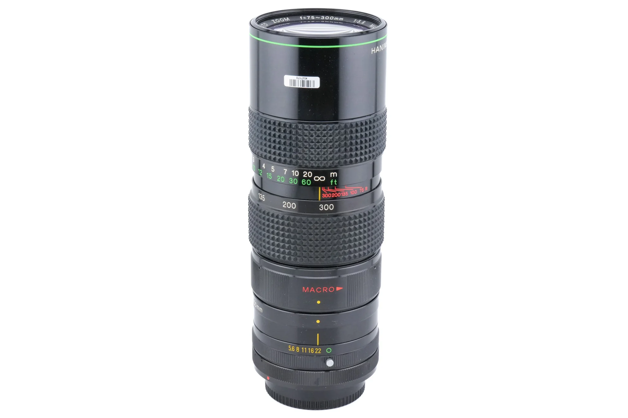 Hanimex 75-300mm f5.6 MC Macro Auto Zoom