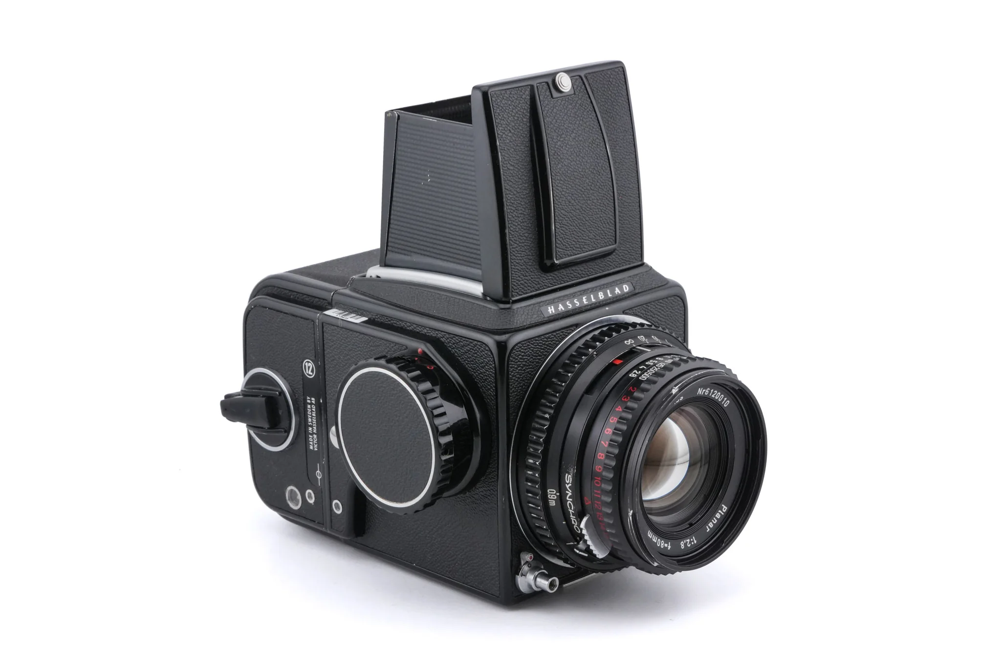 Hasselblad 500C/M (Black, 10170) + Acute Matte Focusing Screen (42165) + 80mm f2.8 Planar T* C (Black, 20028) + Waist Level Finder (Old / Black, 42277) + A12N Film Magazine - Image 2