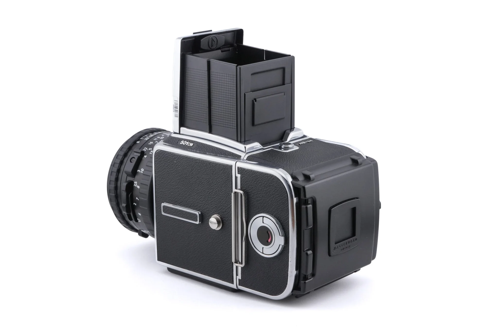 Hasselblad 501CM (Silver, 10238) + Acute Matte D Microprism / Split Image Focusing Screen (42215) + Waist Level Finder (New / Chrome, 42315) + 80mm f2.8 Planar T* CB (20032) + A12N Film Magazine - Image 4