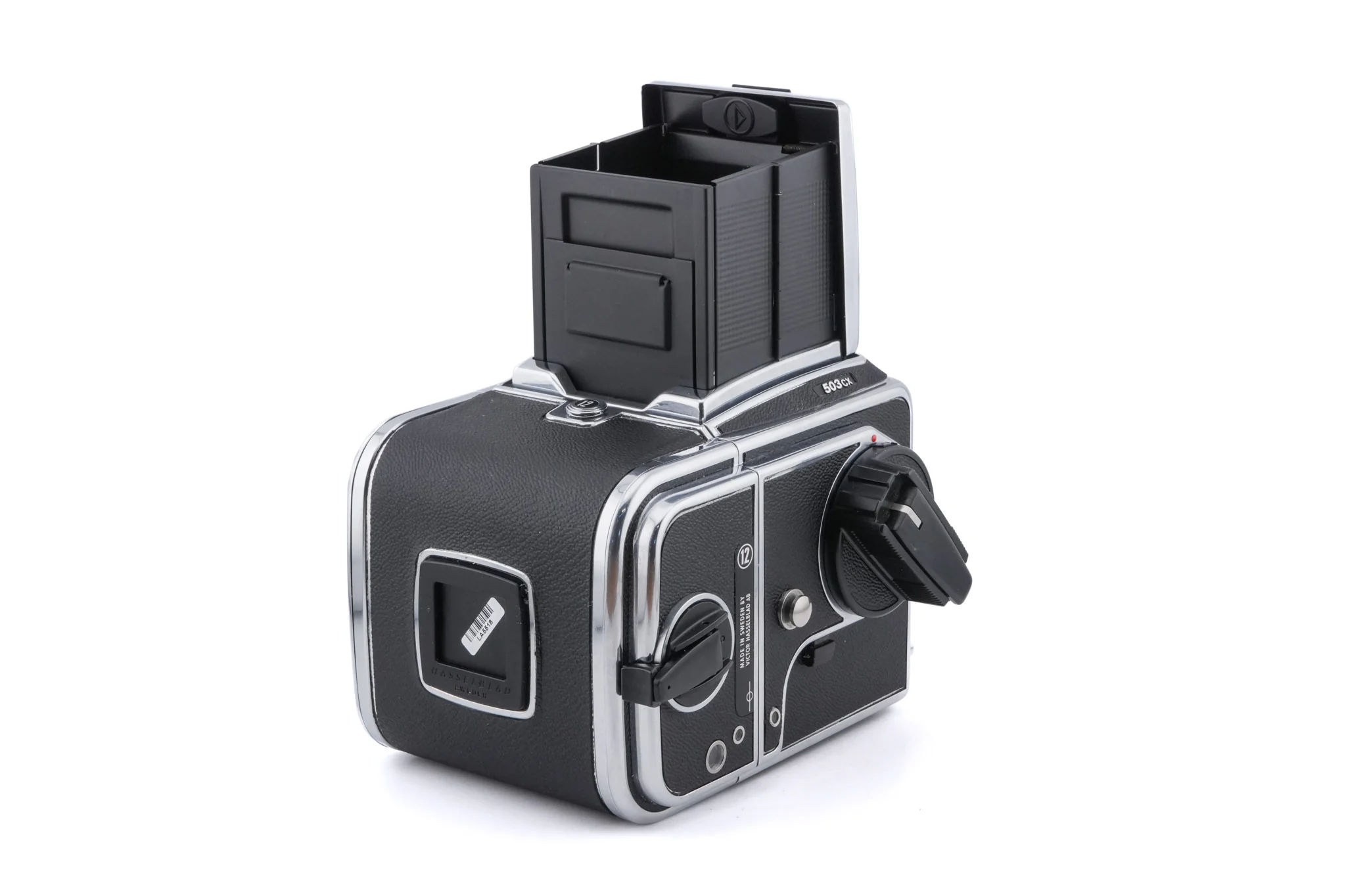Hasselblad 503CX (Silver, 10026) + A12N Film Magazine + Waist Level Finder (New / Chrome, 42315) + Acute Matte Focusing Screen (42165) - Image 3