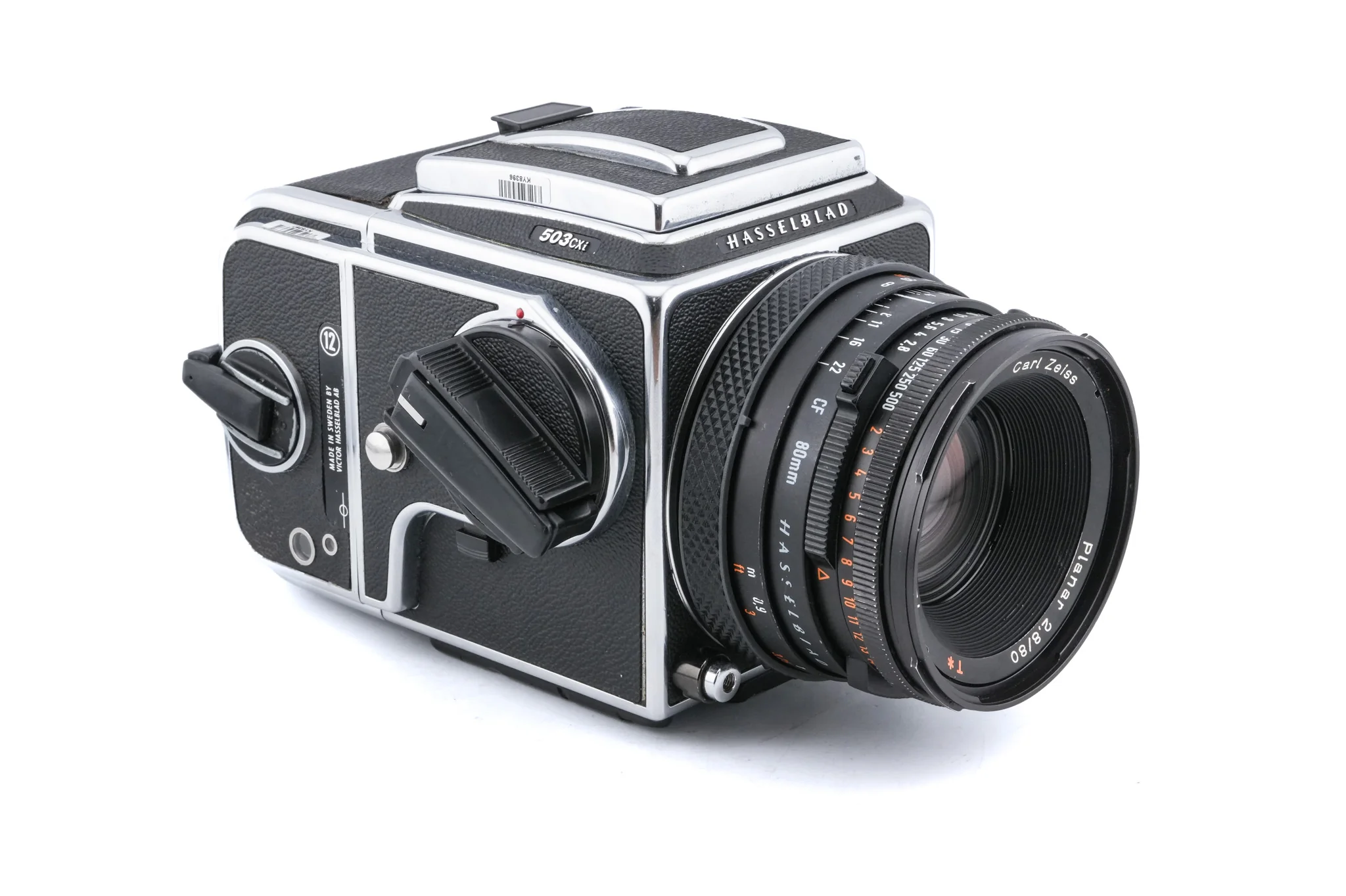 Hasselblad 503CXi (Silver, 10026) + A12N Film Magazine + Waist Level Finder (New / Chrome, 42315) + 80mm f2.8 Planar T* CF (20029) + Acute Matte D Microprism / Split Image Focusing Screen (42215) - Image 2
