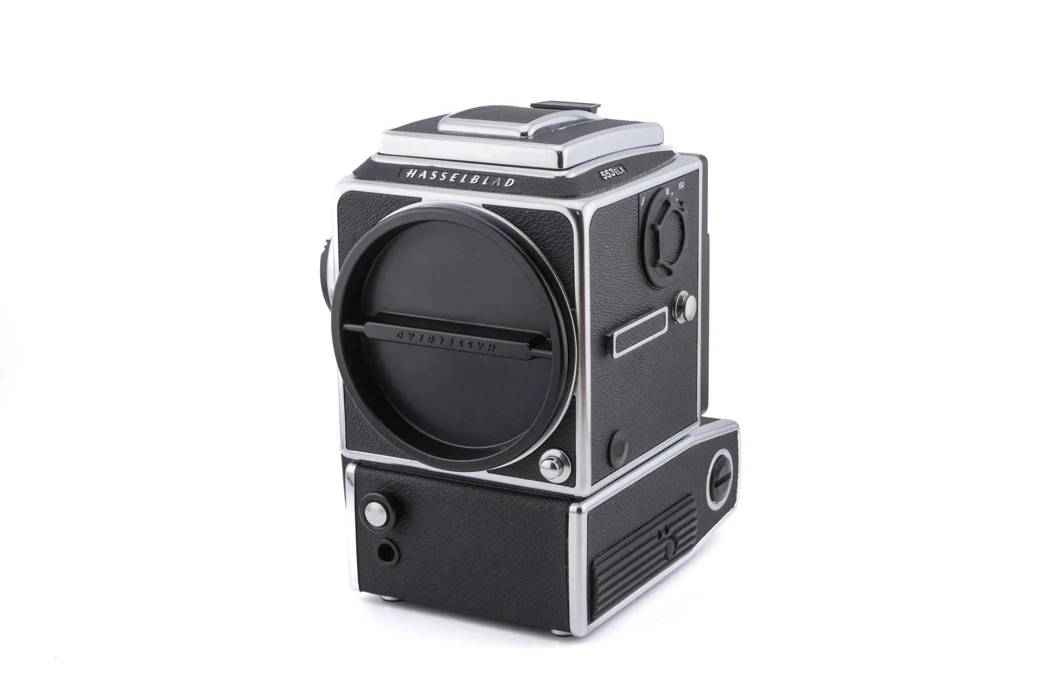 Hasselblad 553ELX (Silver, 10167) + Waist Level Finder (New / Chrome, 42315) + Standard Focusing Screen (42161)