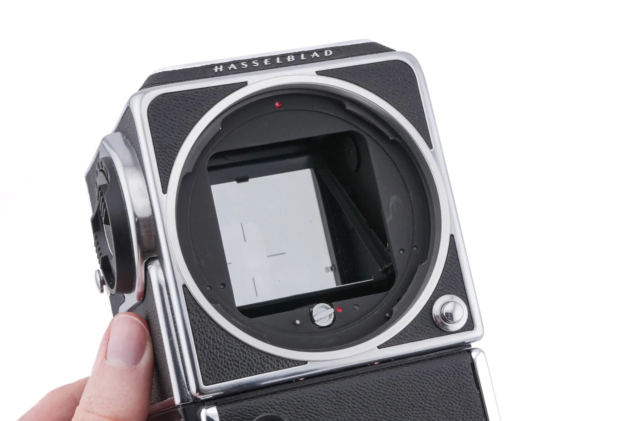 Hasselblad 553ELX (Silver, 10167) + Waist Level Finder (New / Chrome, 42315) + Standard Focusing Screen (42161) - Image 6