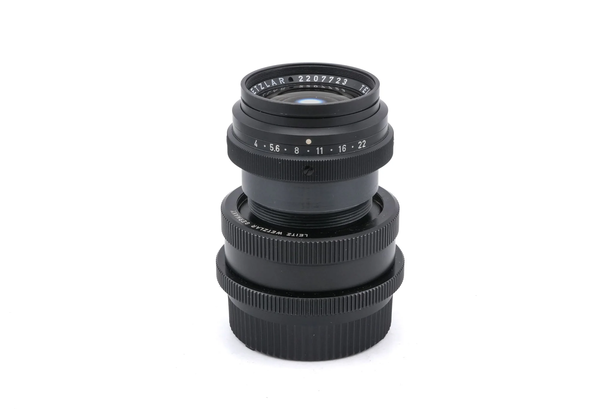 Leica 135mm f4 Tele-Elmar (Optical Lens Unit) (Type I) (11852) + Universal Focusing Mount OTZFO (16464)