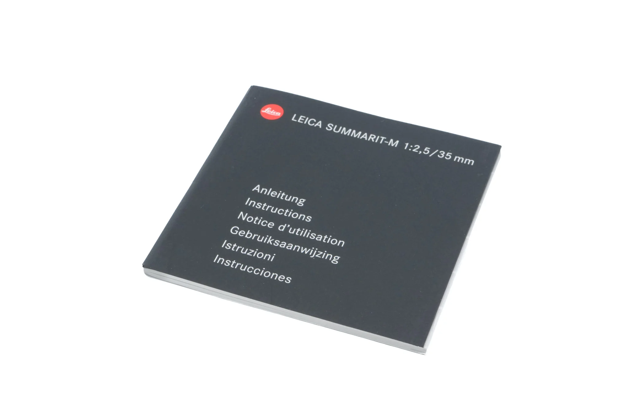 Leica 35mm f2.5 Summarit-M Instructions - Accessory