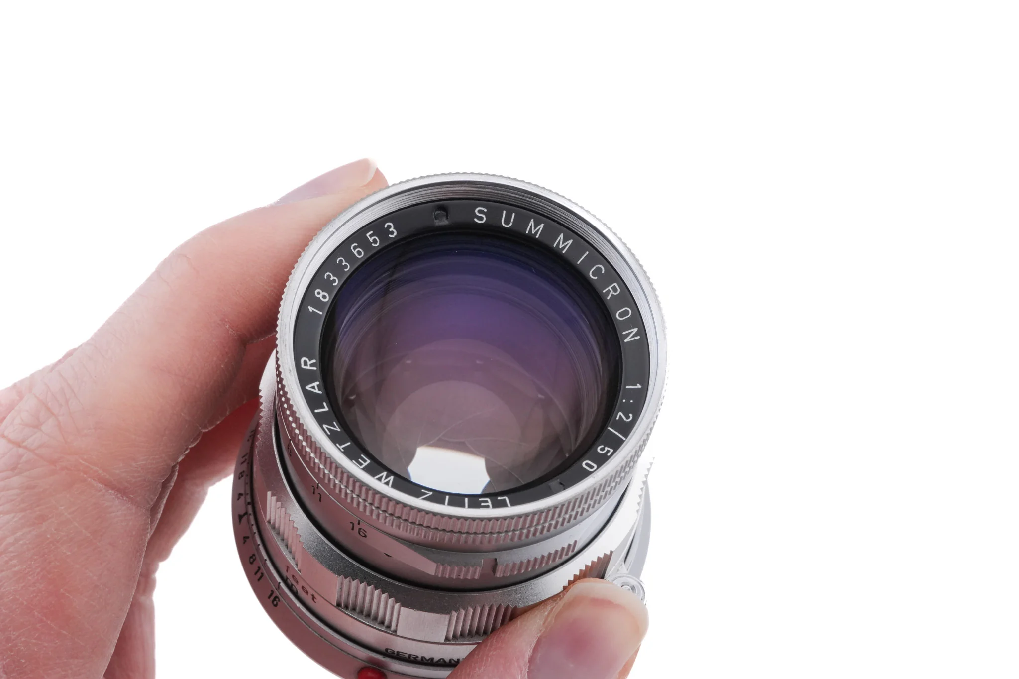 Leica 50mm f2 Summicron (Type II) (Silver, SOOIC-MS / SOSIC / 11118 / 11618 / 11818) - Image 5