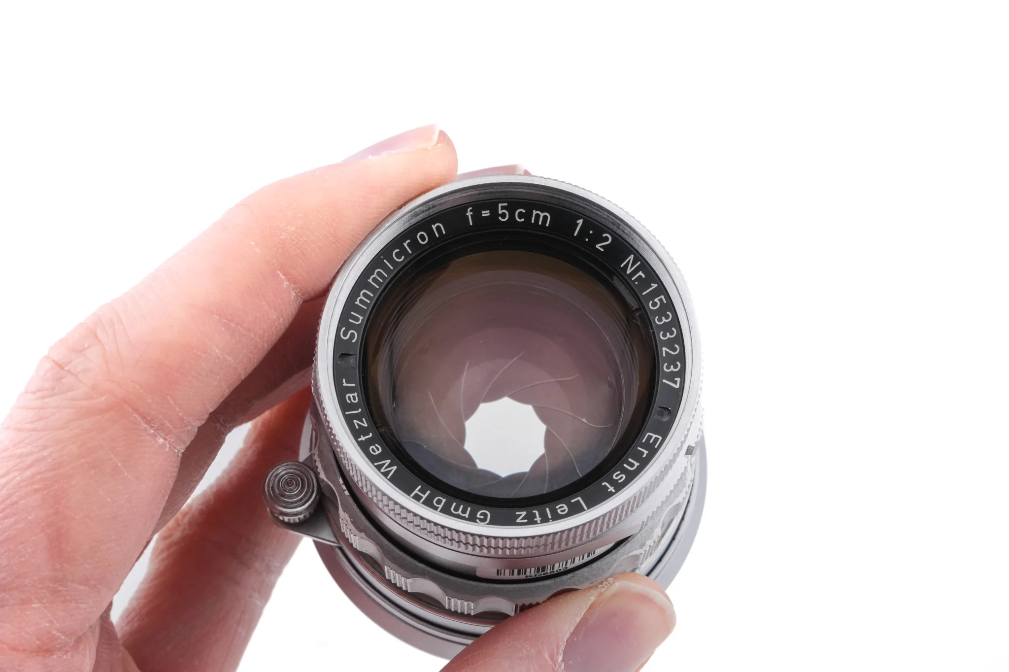 Leica 50mm f2 Summicron (Type II) (Silver, SOOIC-MS / SOSIC / 11118 / 11618 / 11818) - Image 3