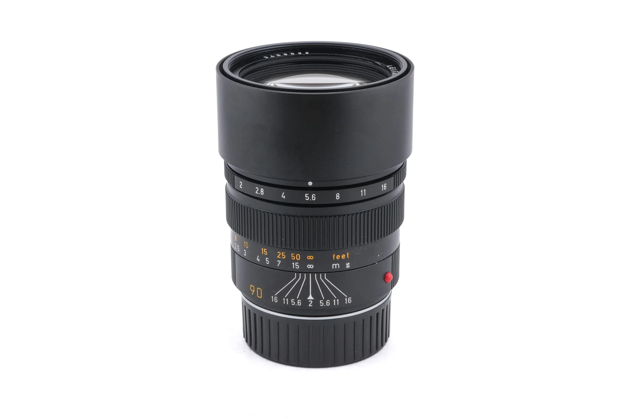 Leica 90mm f2 Summicron-M (Type III) (Black, 11136)