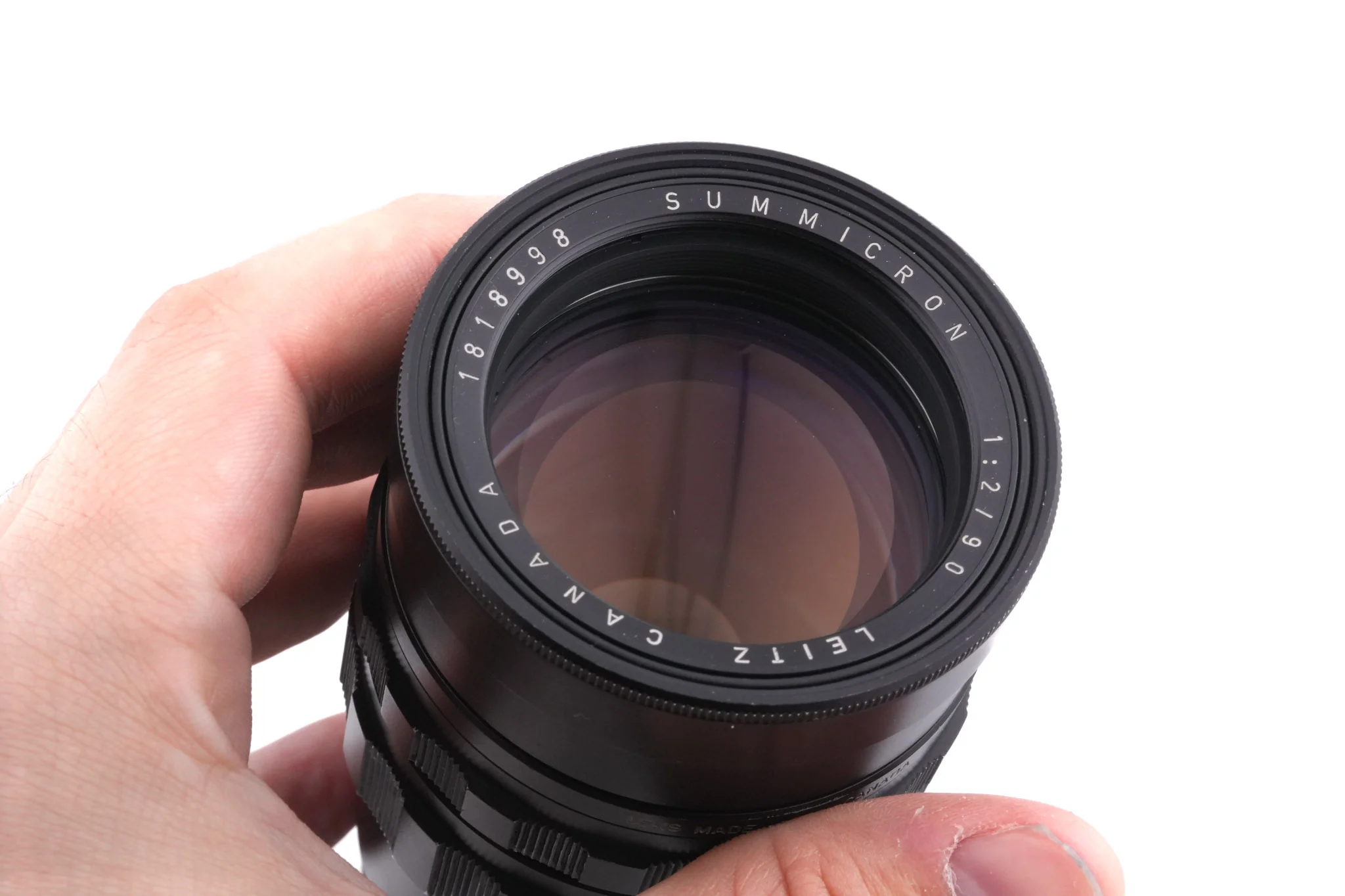 Leica 90mm f2 Summicron (Type II) (Black, SEOOM / 11122) - Image 3