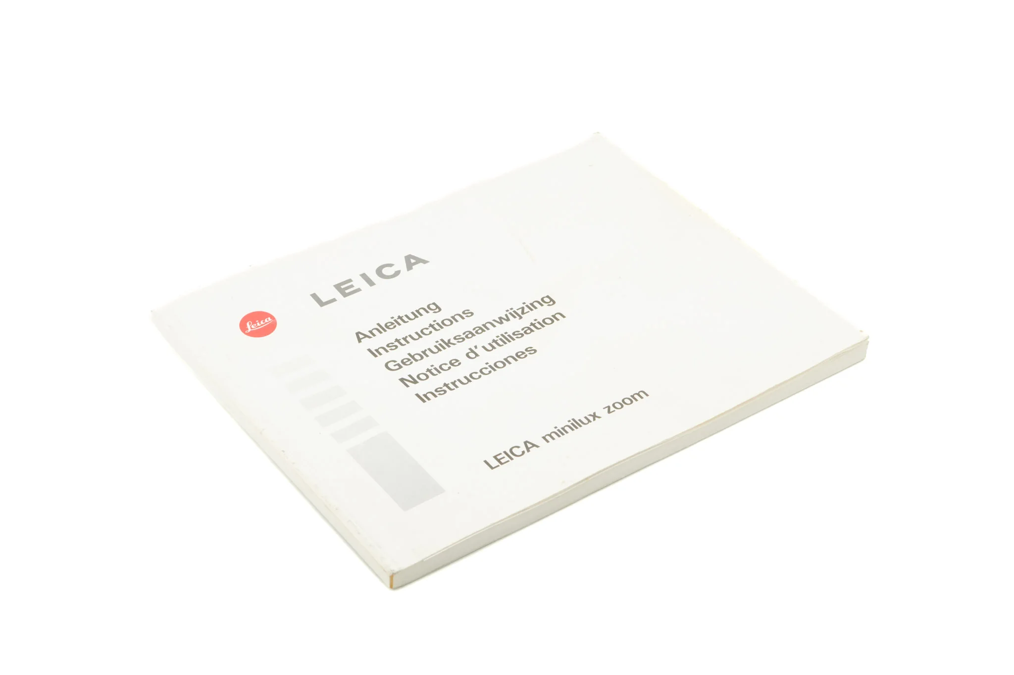 Leica Minilux Zoom Instructions - Accessory