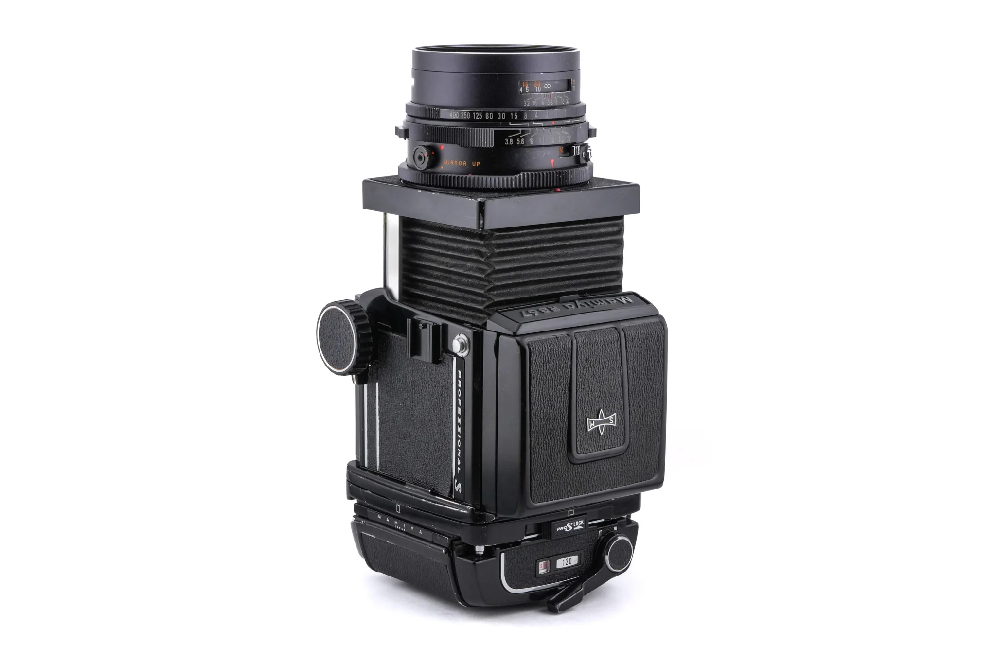 Mamiya RB67 Pro-S + Waist Level Finder + 127mm f3.8 Sekor C + 120 6x7 Pro-S Roll Film Holder - Image 5