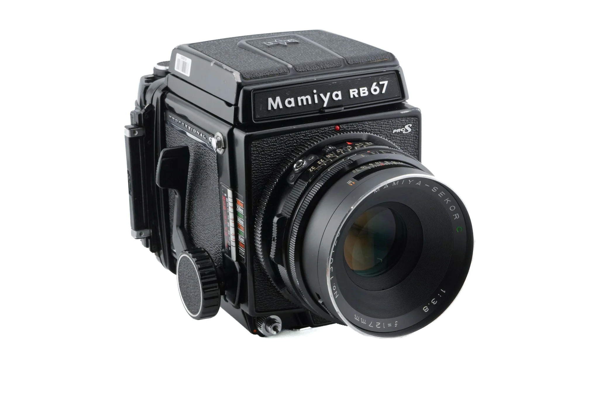 Mamiya RB67 Pro-S + Waist Level Finder + 120 6x7 Pro Roll Film Holder + 127mm f3.8 Sekor C - Image 2