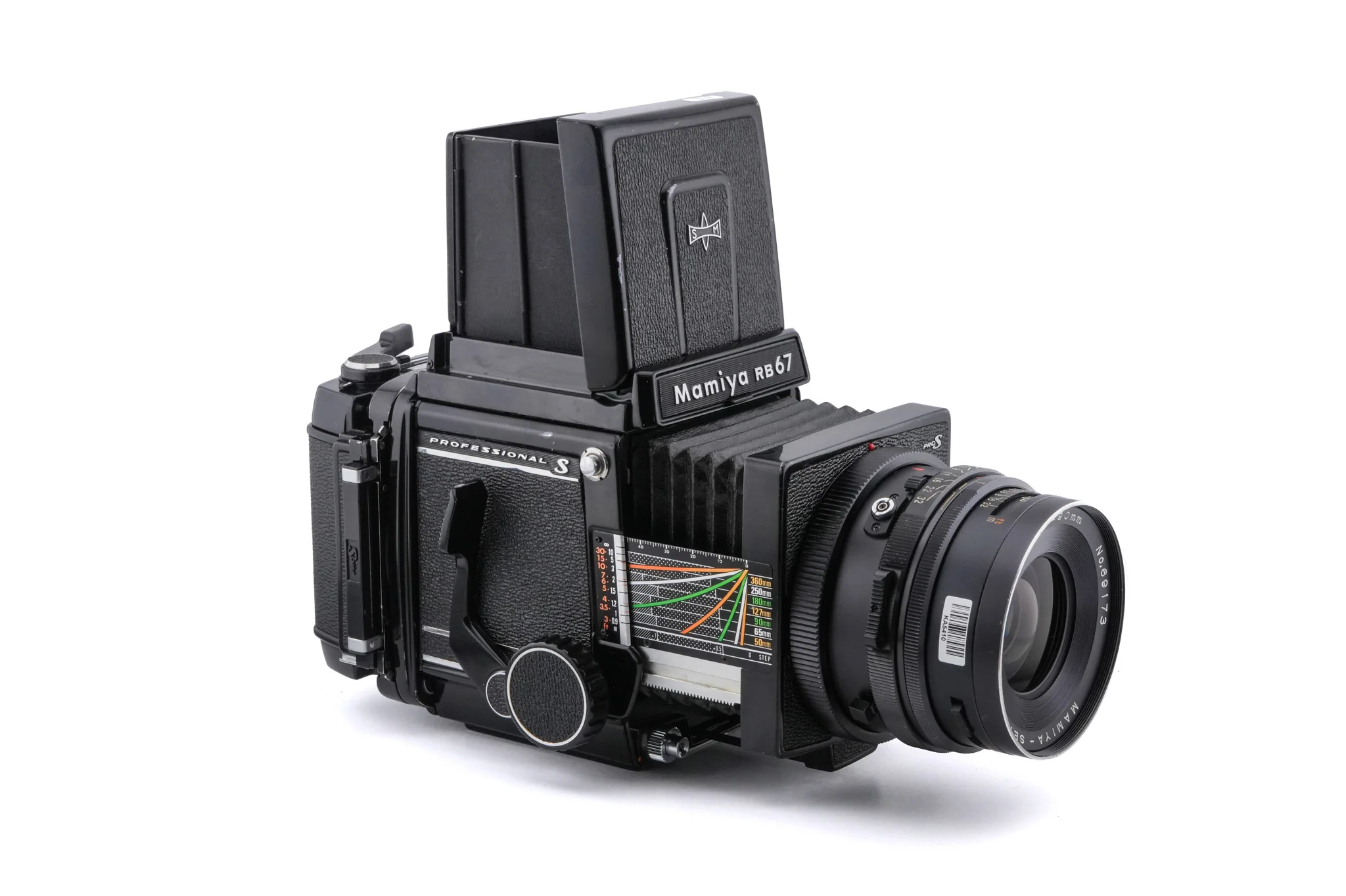 Mamiya RB67 Pro-S + 120 6x7 Pro Roll Film Holder + Waist Level Finder + 90mm f3.8 Sekor NB - Image 2