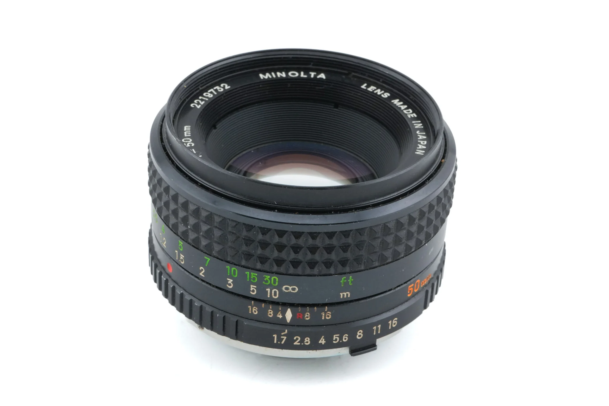 Minolta 50mm f1.7 MC Rokkor-PF