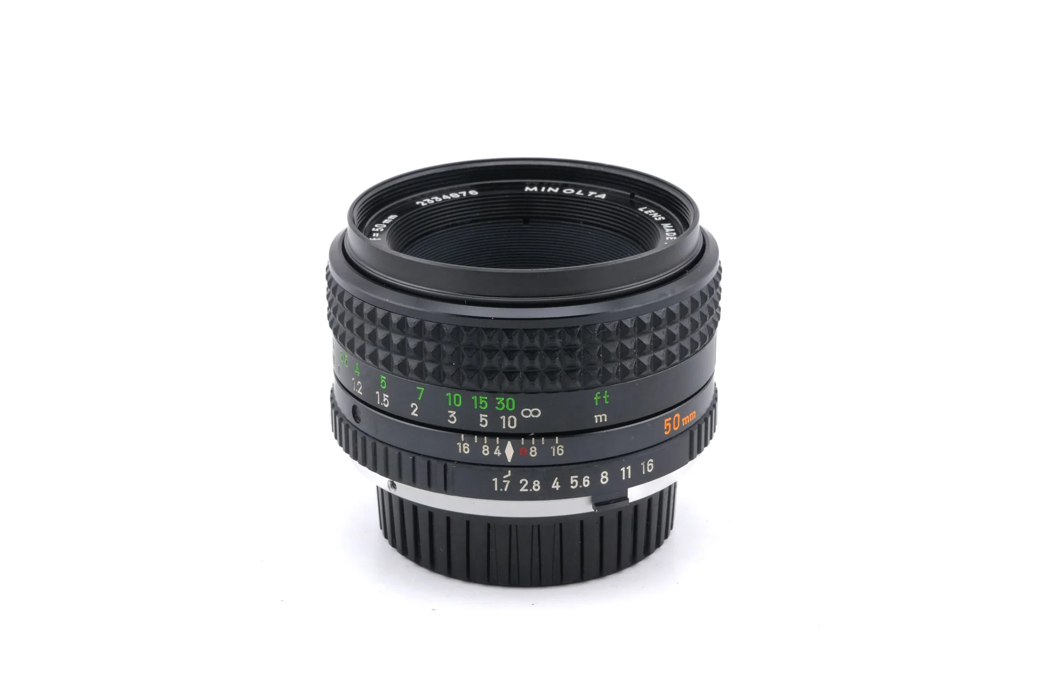 Minolta 50mm f1.7 MC Rokkor-PF