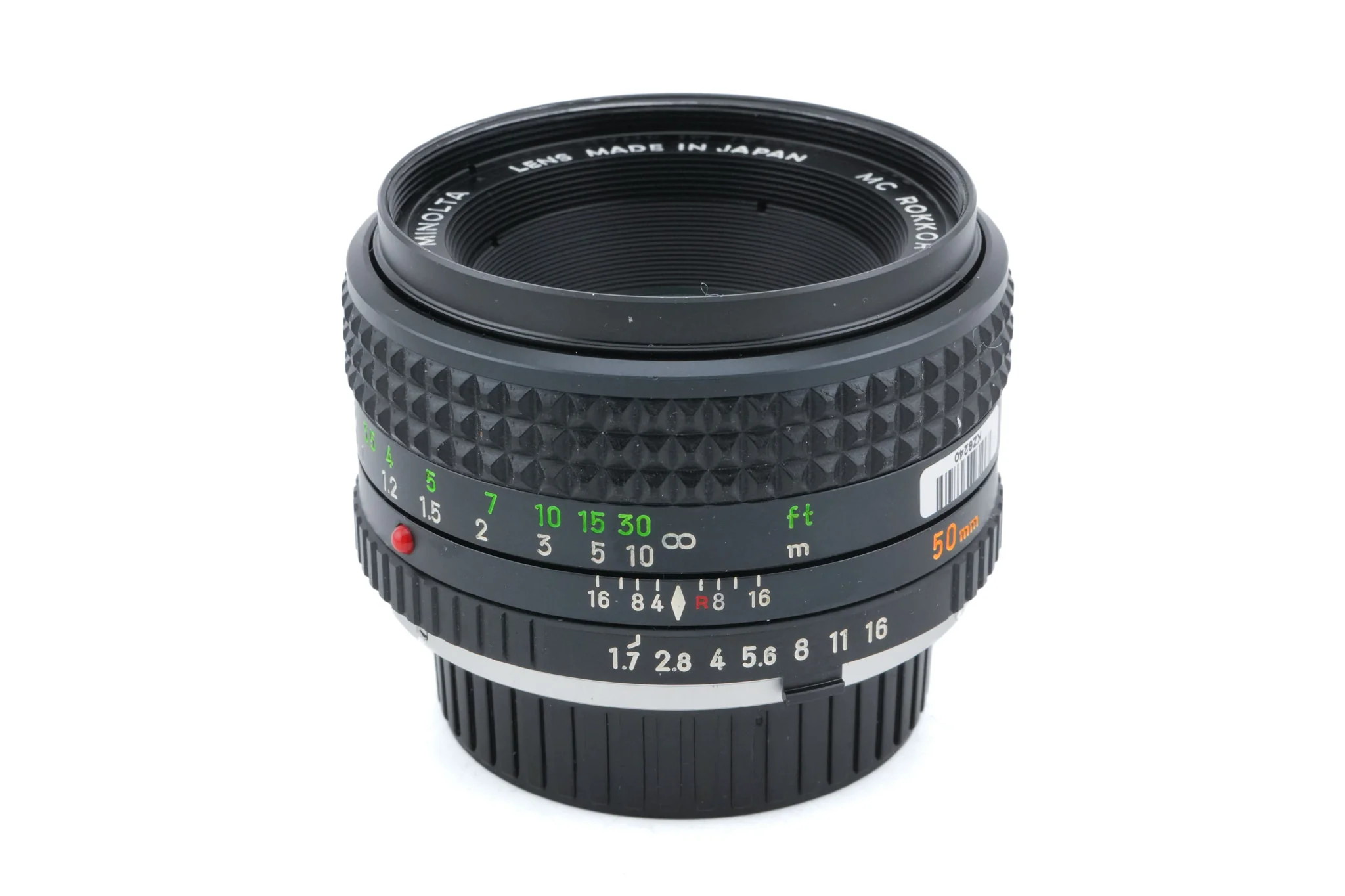 Minolta 50mm f1.7 MC Rokkor-PF