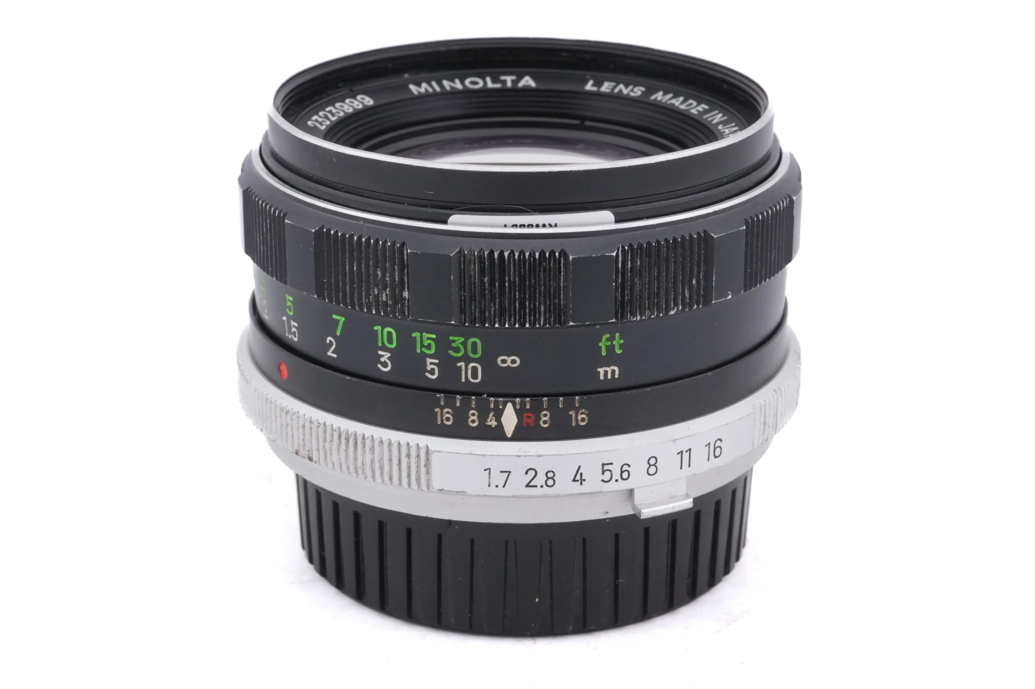 Minolta 55mm f1.7 MC Rokkor-PF