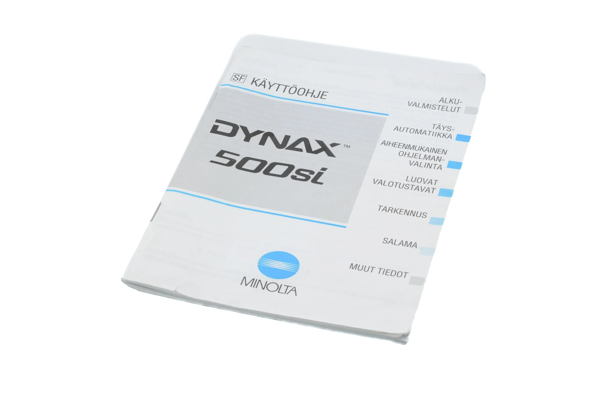 Minolta Dynax 500si Instructions