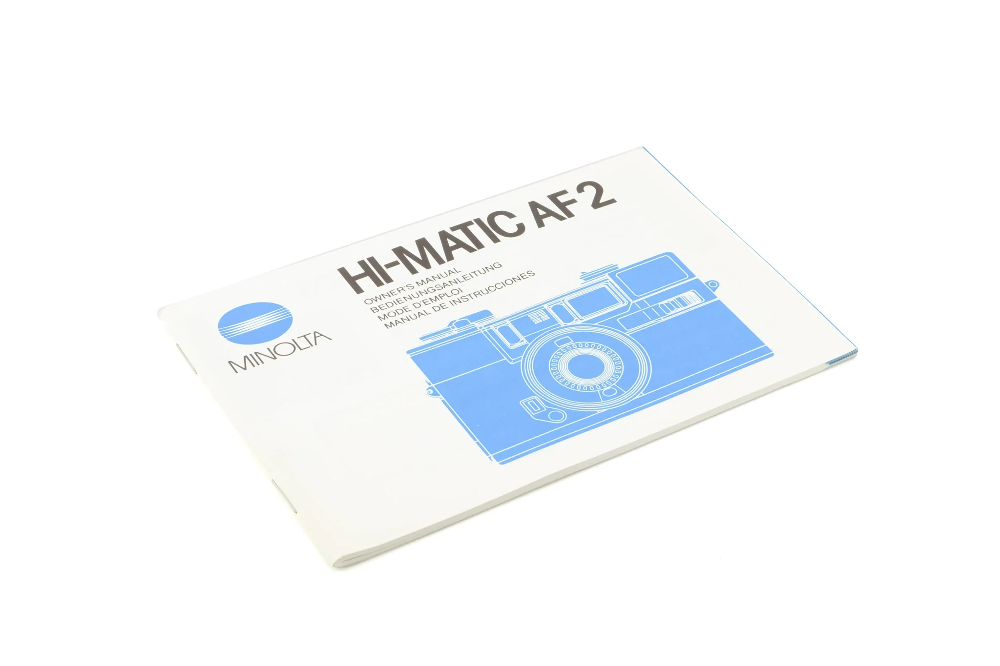Minolta Hi-Matic AF2 Instructions