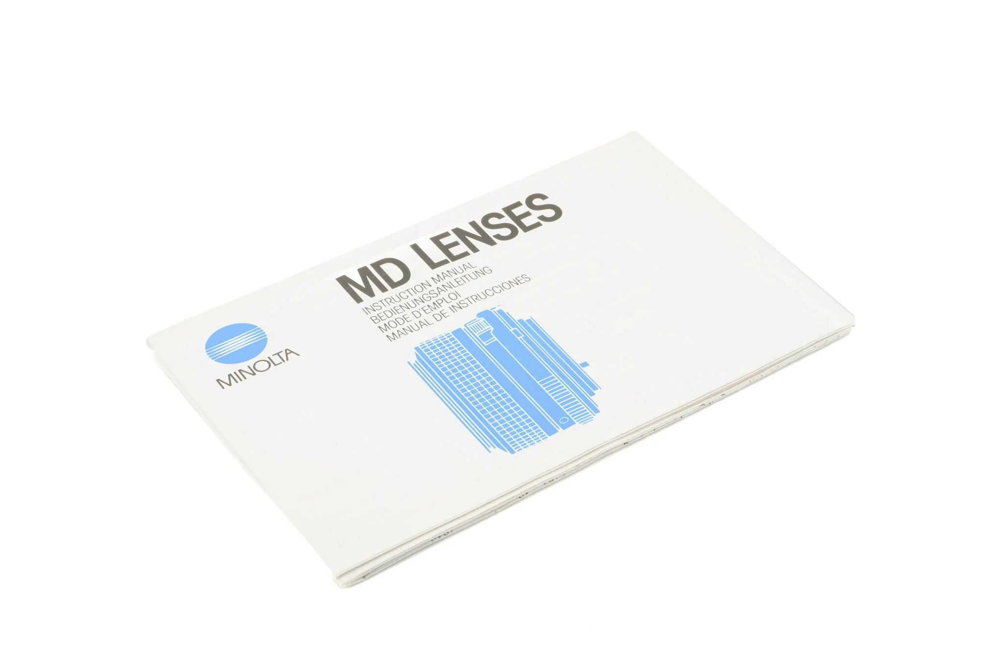 Minolta MD Lenses Instructions