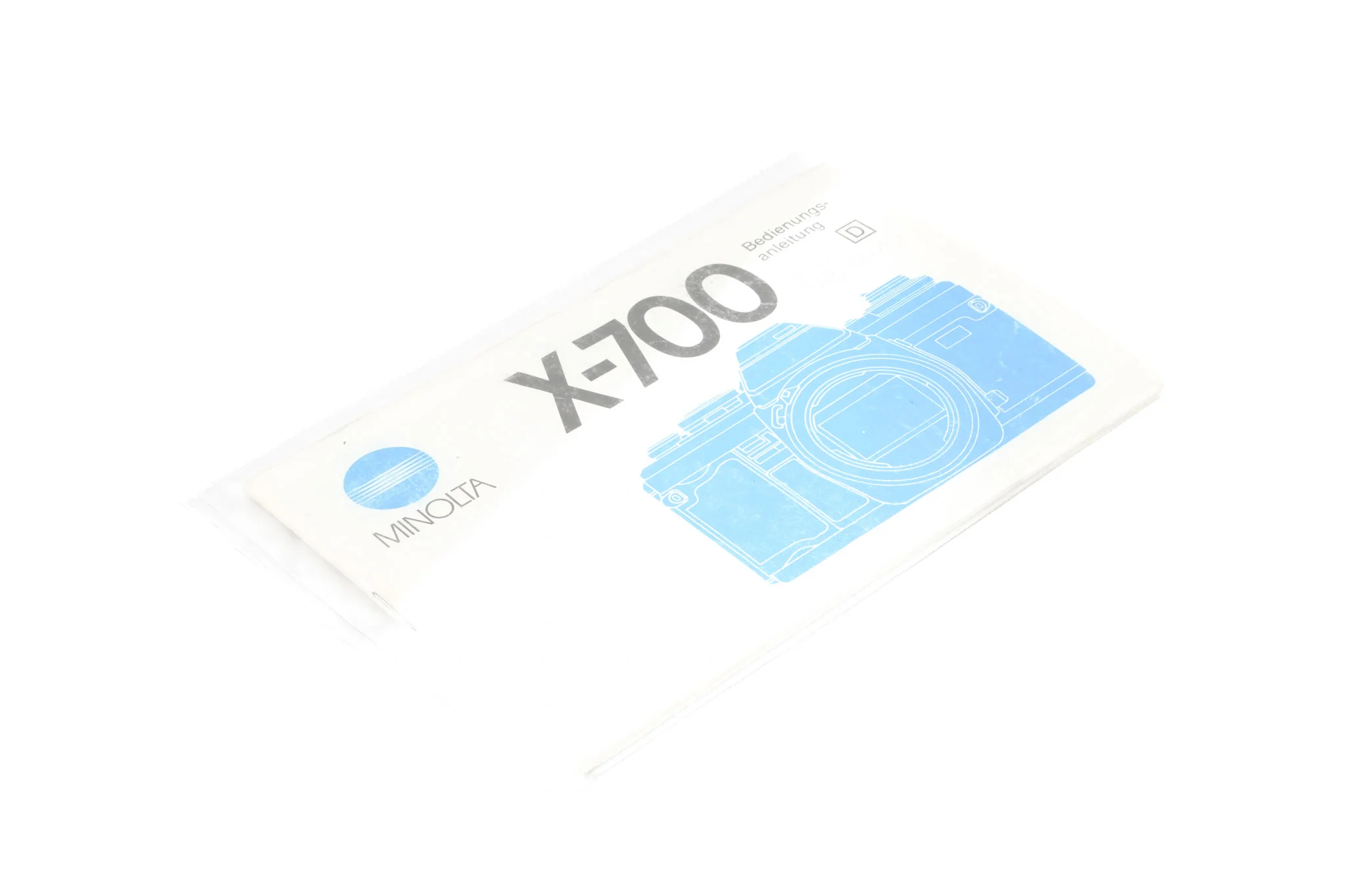 Minolta X-700 Instructions