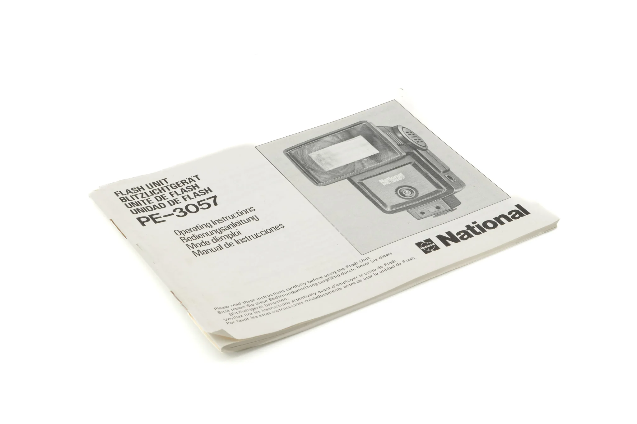 National PE-3057 Instructions