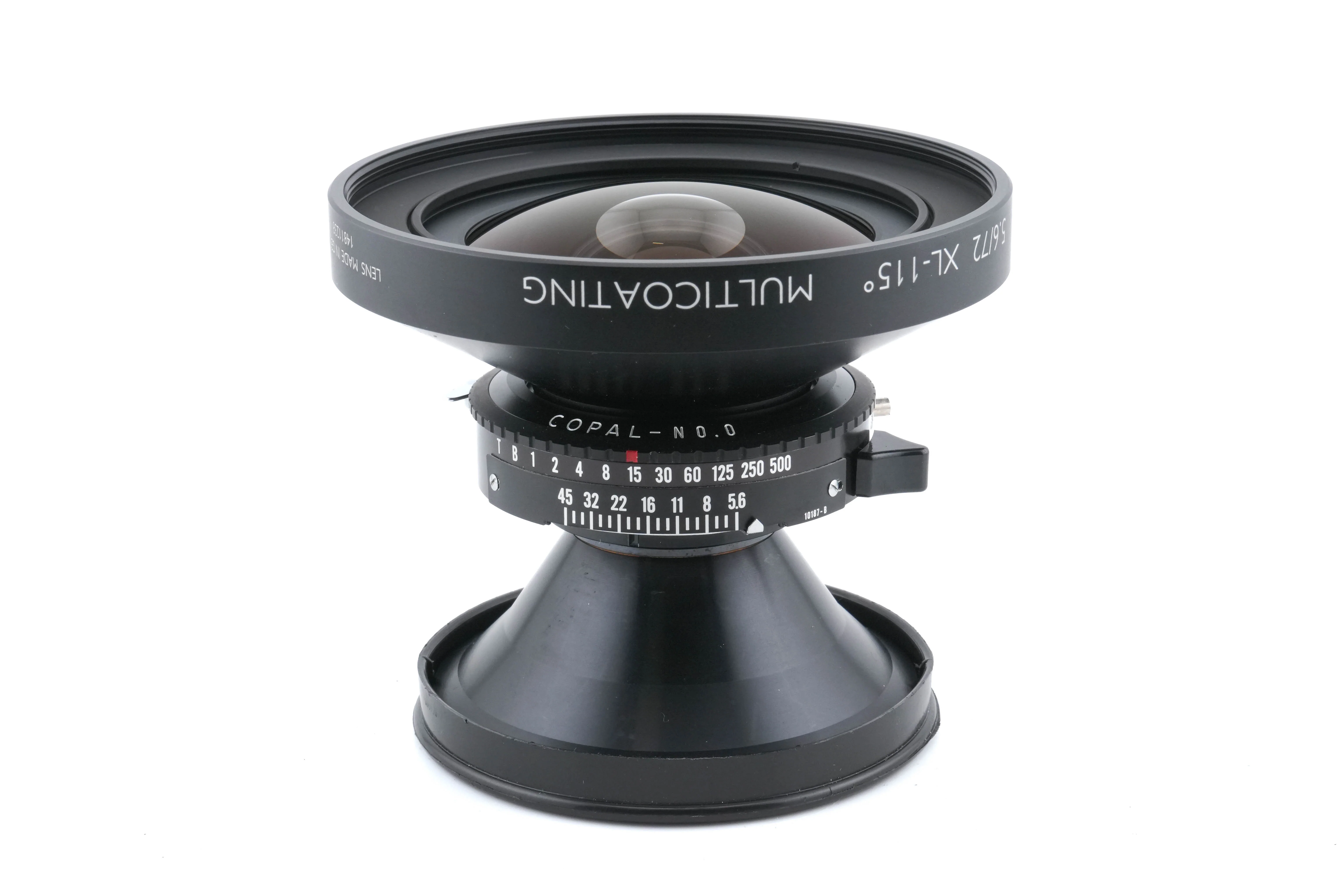Schneider-Kreuznach 72mm f5.6 Super-Angulon XL 115° (Shutter) + 95mm Center Filter IVb 4x MC (Super-Angulon 72mm f5.6)