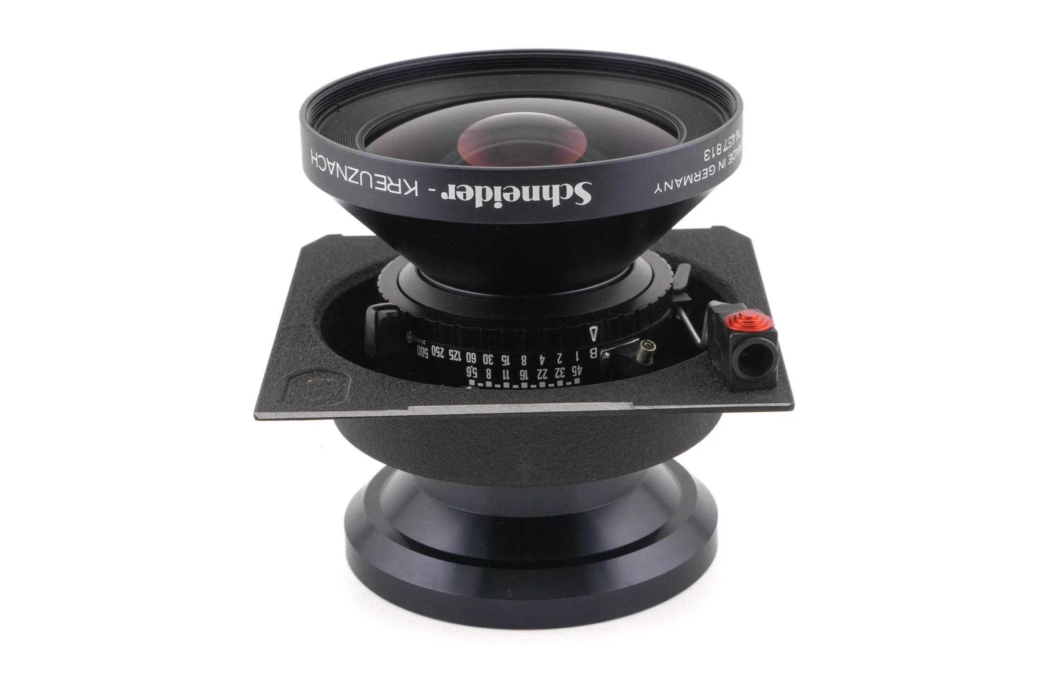 Schneider-Kreuznach 90mm f5.6 Super-Angulon Multicoating (Shutter) + 99 x 96 mm Technika Recessed Lens Board (Compur #00)