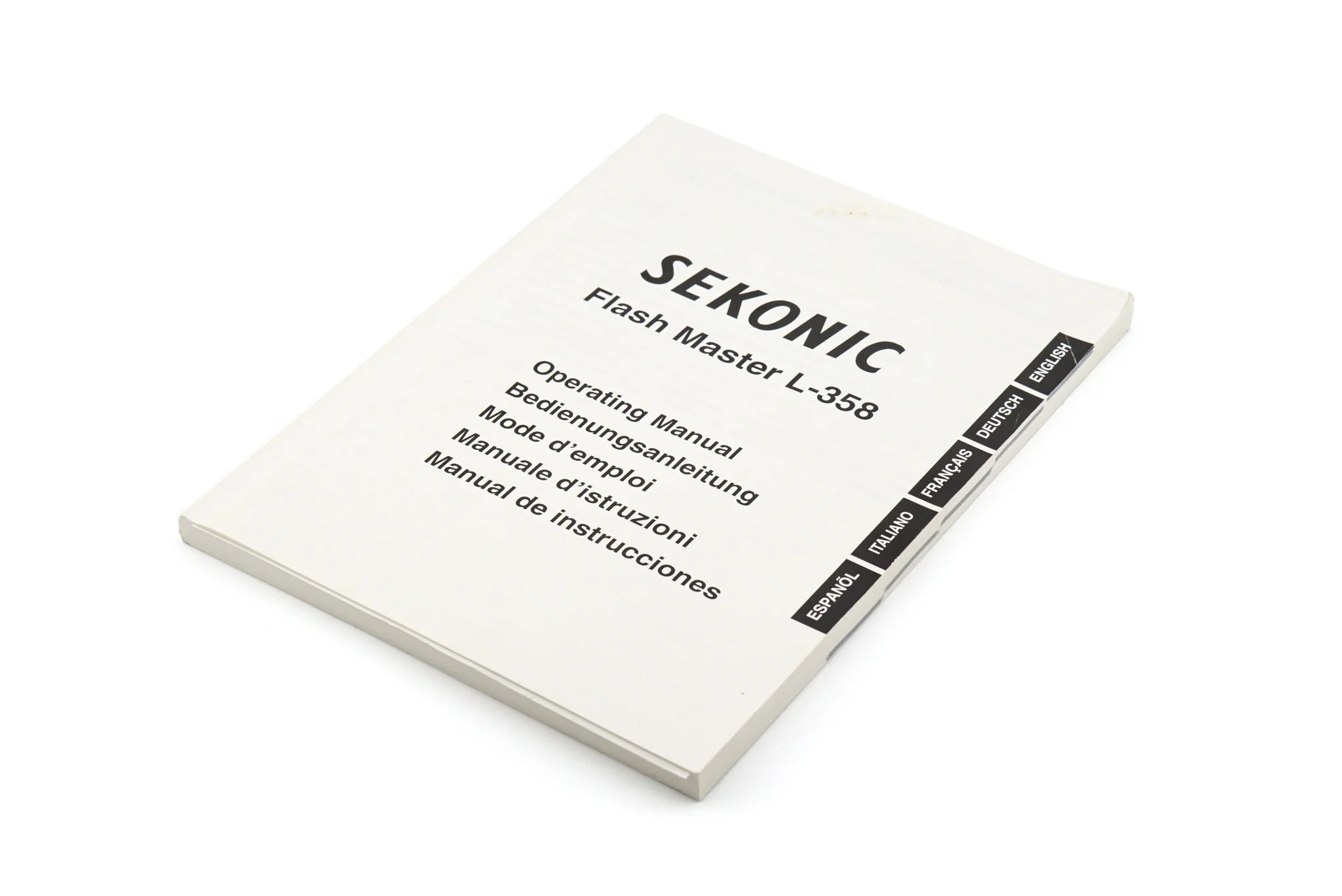 Sekonic Flash Master L-358 Instructions