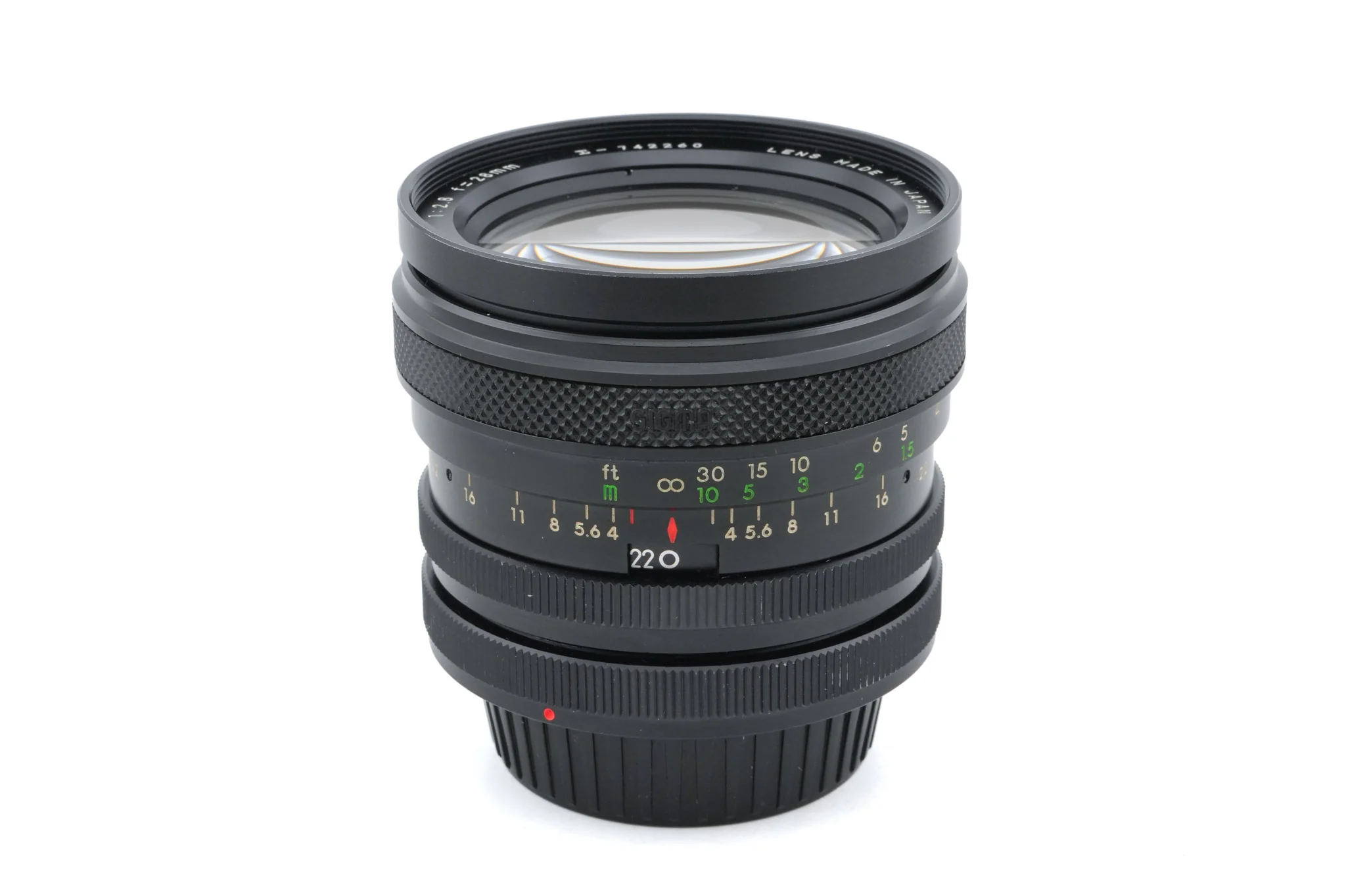Sigma 28mm f2.8 XQ Multi-Coated - Lens