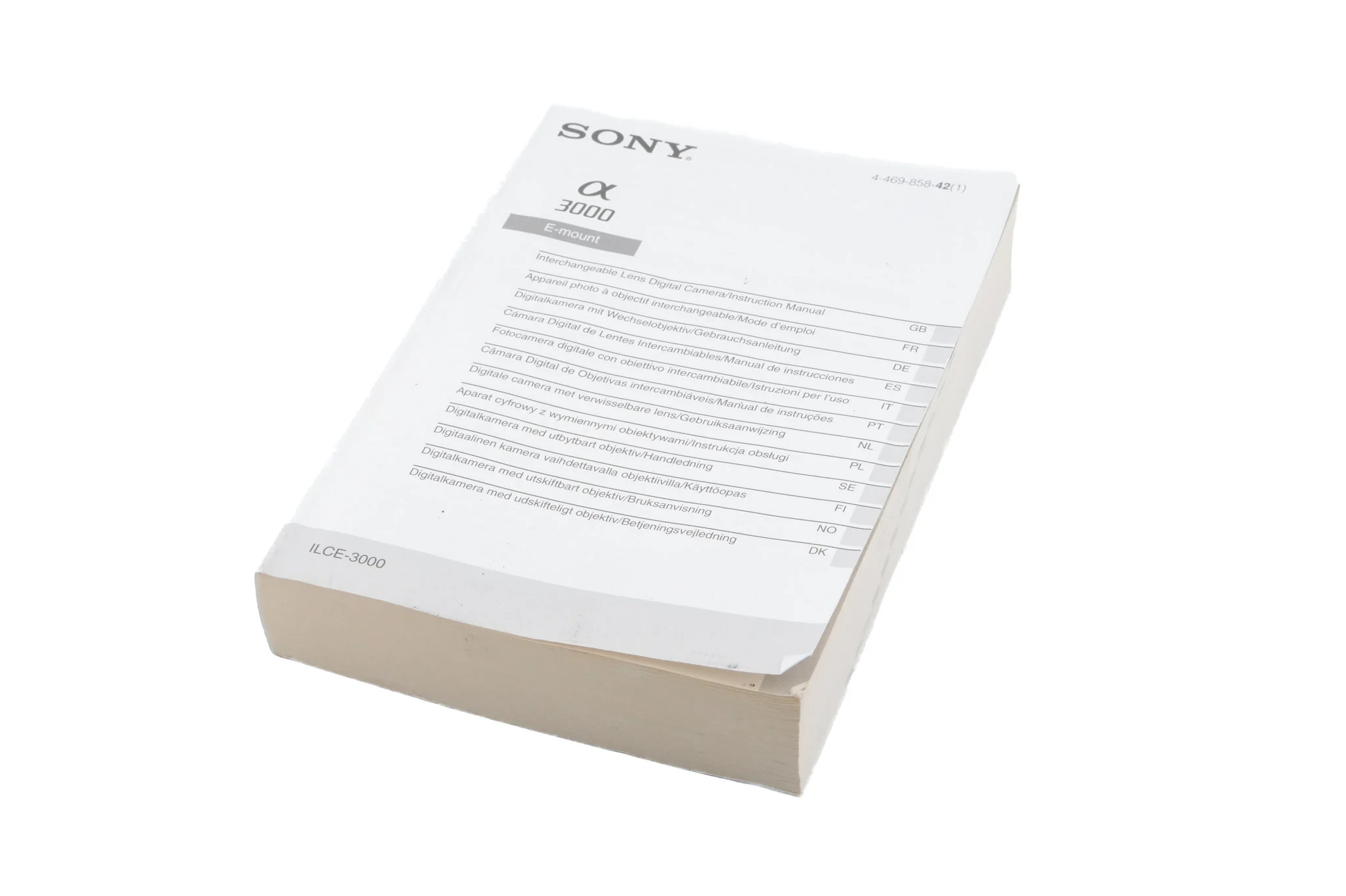 Sony A3000 Instructions - Accessory