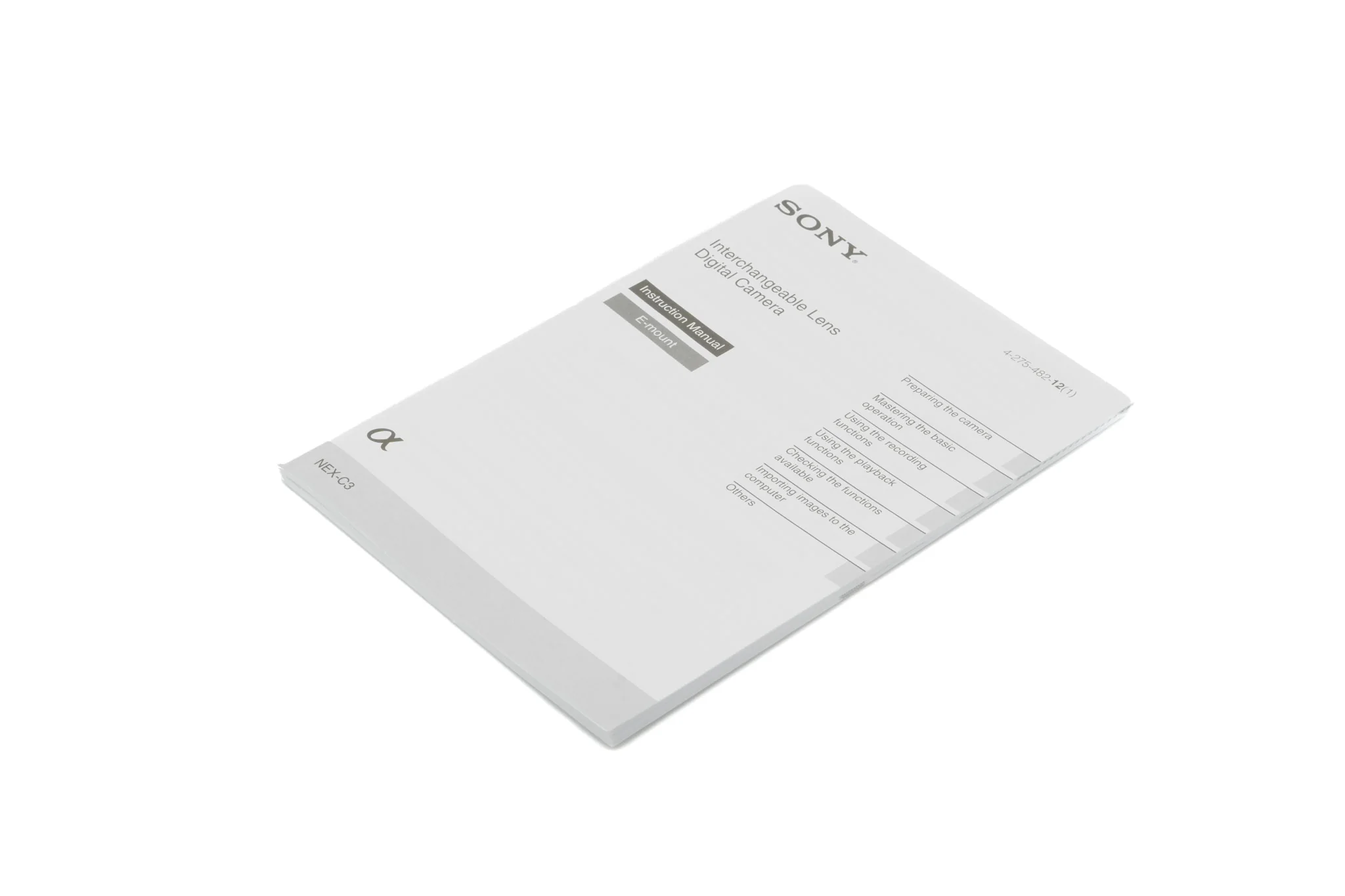 Sony NEX-C3 Instructions - Accessory