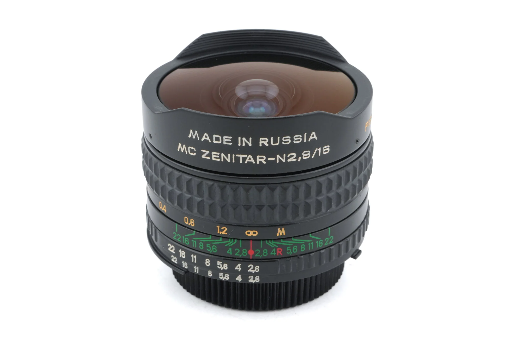 Zenit 16mm f2.8 MC Zenitar-N Fish-Eye AI-S